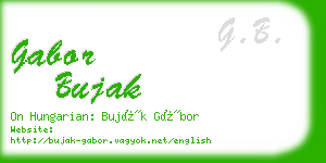 gabor bujak business card